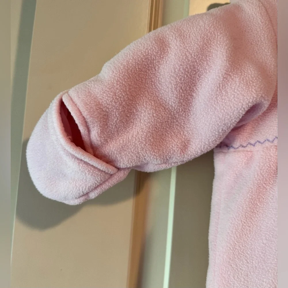 OshKosh B'gosh Pink Embroidered Footie girl